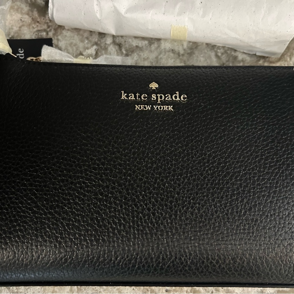 Kate Spade Black Pebbled Leather Crossbody Bag - Picture 3 of 5